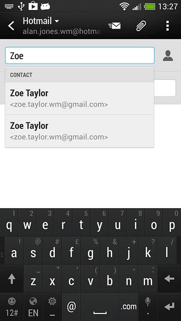 Key in the first letters of the required contact.Matching contacts are displayed.Press the required contact.Repeat the procedure to add more recipients.