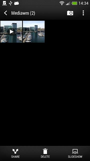 Go to the required folder.Press and hold the required file.