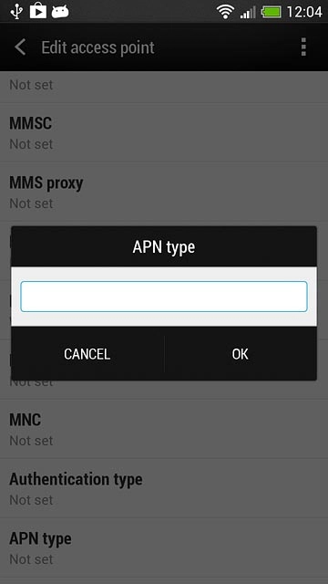 Key in mms and press OK.