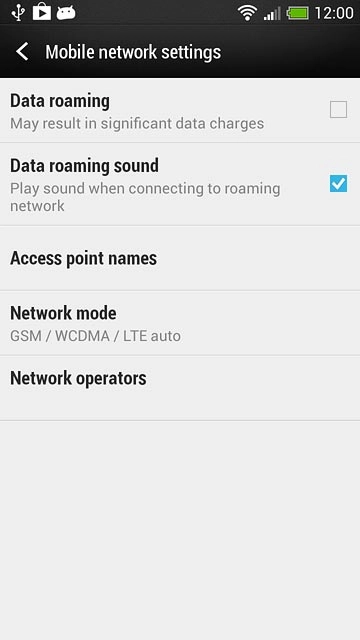 Press Access point names.