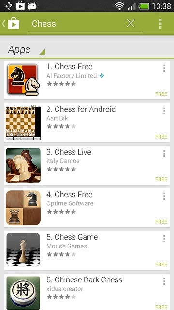 Press the required app.