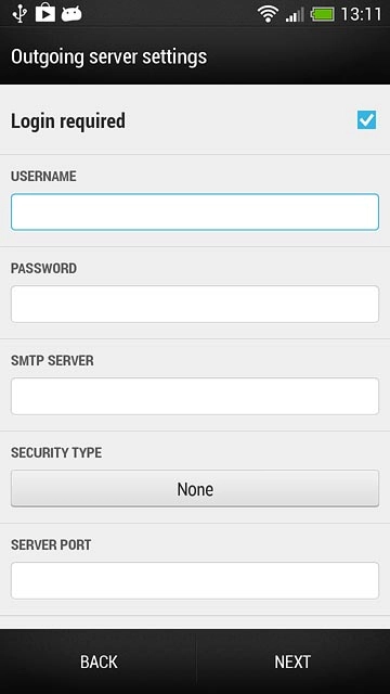 If you turn on SMTP authentication:Press the field below 