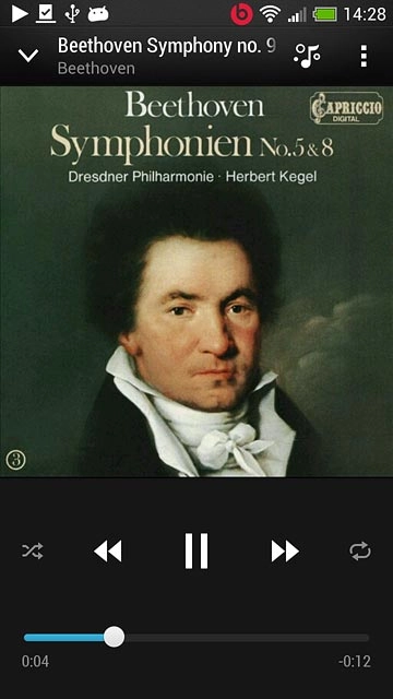 To go to the next audio file:Press arrow right.