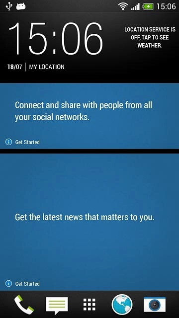 Press the phone icon.Slide your finger right.