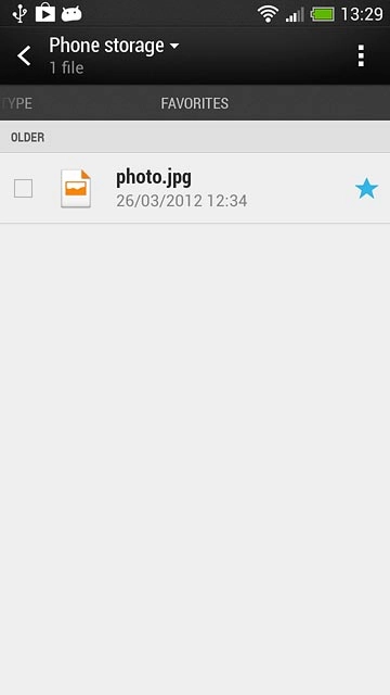 Press the required file.Follow the instructions on the display to attach the file.