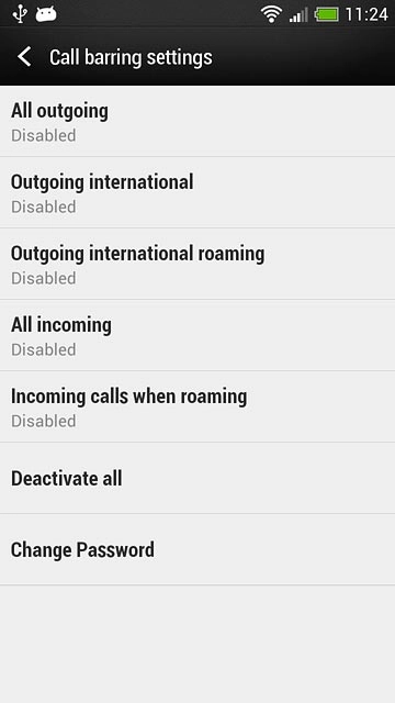 Press one of the following options:All outgoing