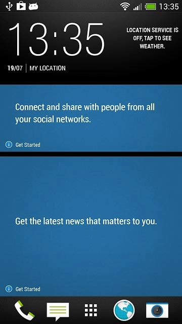Press the browser icon.