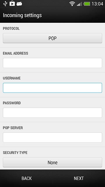 Press the field below 