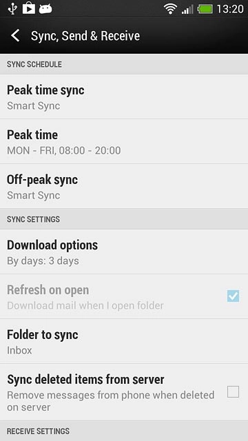 Press Peak time sync.