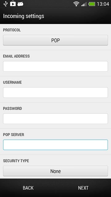 Press the field below 