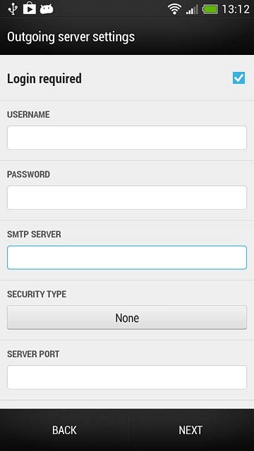 Press the field below 