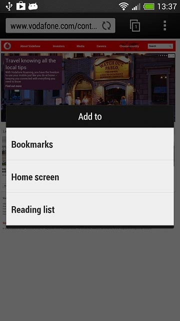 Press Bookmarks.Edit the name of the bookmark.