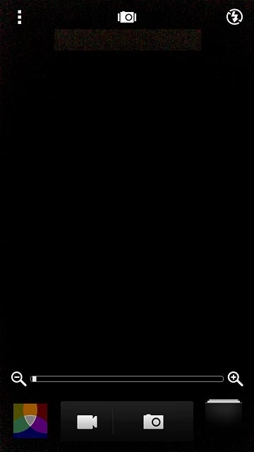 Press the menu icon.