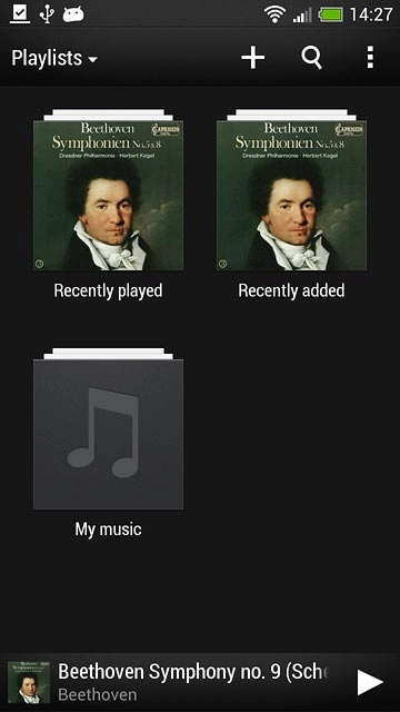 Press the required playlist.