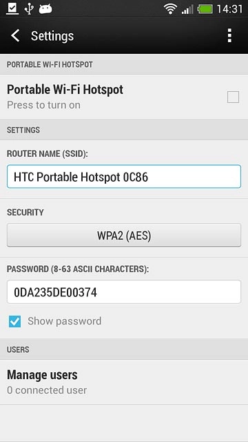 Press the field below 