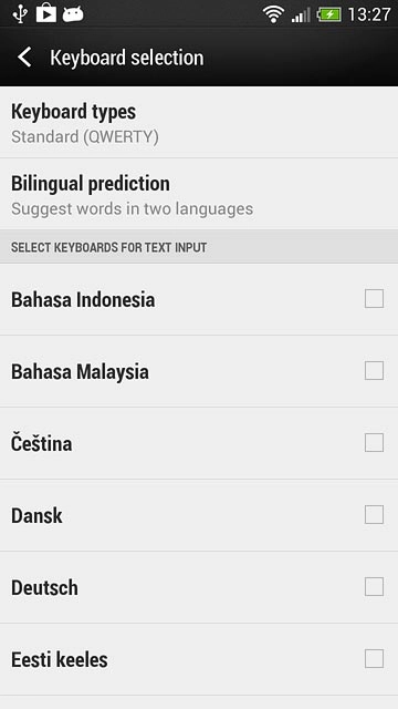 Press Keyboard types.