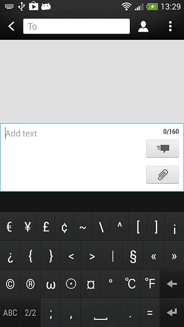 Press ABC to return to text input.