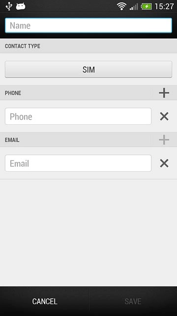 Press Name and key in the required name.