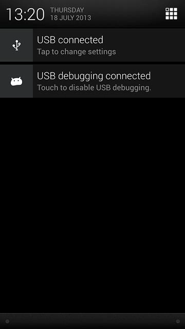 Slide your finger down the display starting from the top edge of your phone.Press the settings icon.