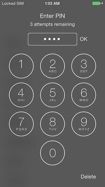 Key in your PIN and press OK.If your phone rejects the SIM:Contact the distributor or service provider where you bought your phone.
