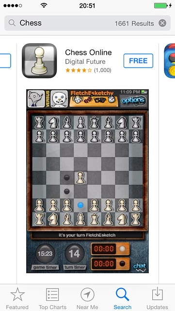 Press the required app.