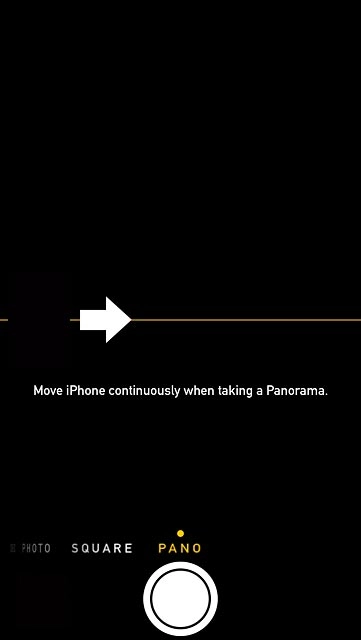 To take a panorama picture:Slide your finger left on the display to select PANO.