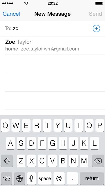 Key in the first letters of the required contact.Matching contacts are displayed.Press the required contact.Repeat the procedure to add more recipients.