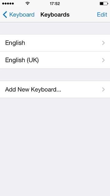 Press the required language.
