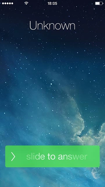 If the screen lock is turned on:Drag the arrow right.