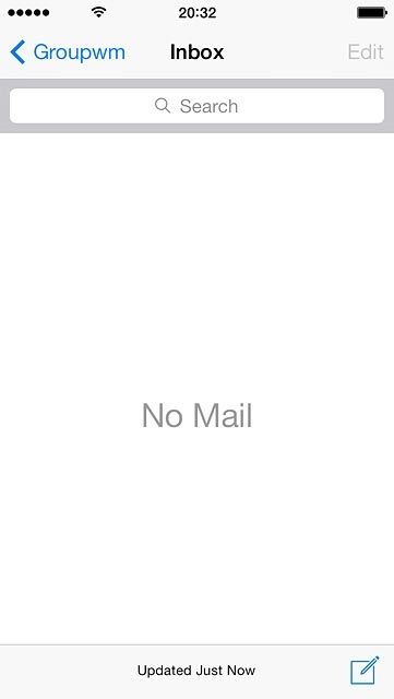 Press the new email message icon.
