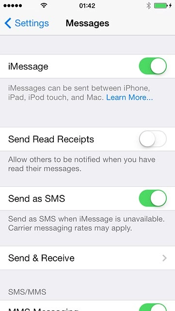 Press Send & Receive.