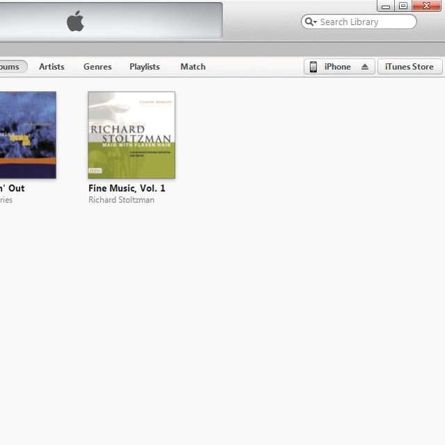 To start the transfer manually:Click iPhone.
