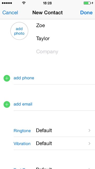 Press add phone and key in the required phone number.