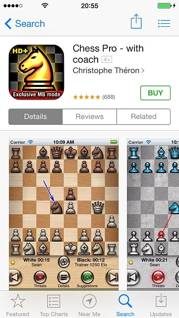 Press BUY.Log on to App Store if you're asked to do so.Follow the instructions on the display to install the app.