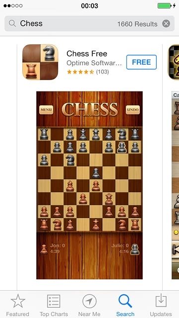 Press the required app.