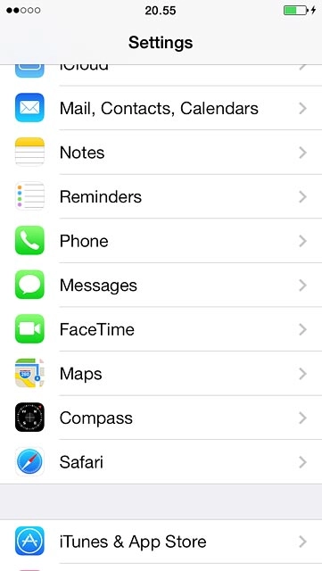Press iTunes & App Store.