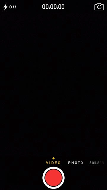 Press the recorder icon to start the video recorder.