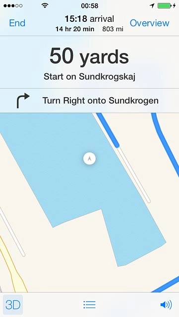 If required, press anywhere on the display.Press End.