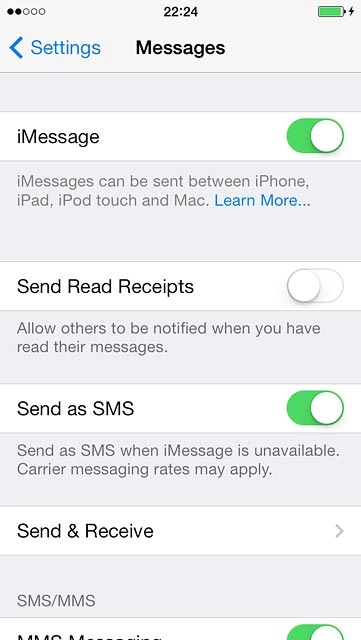 Press Send & Receive.