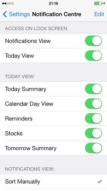 Press Sort Manually or Sort By Time.