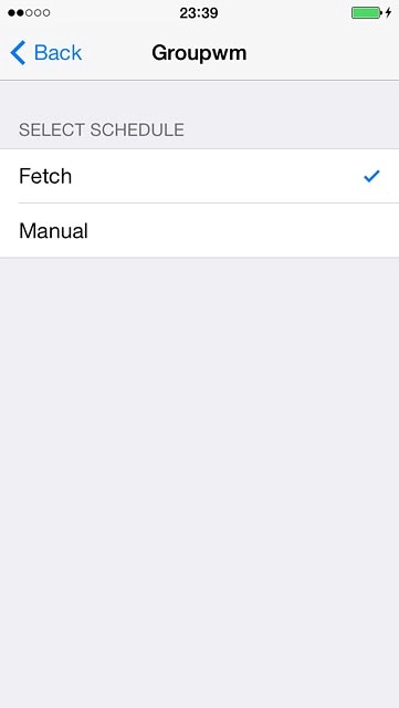 Press Fetch or Manual.