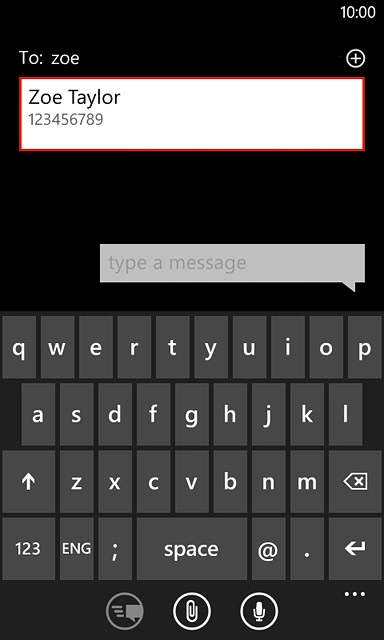 Key in the first letters of the required contact.Matching contacts are displayed.Press the required contact.
