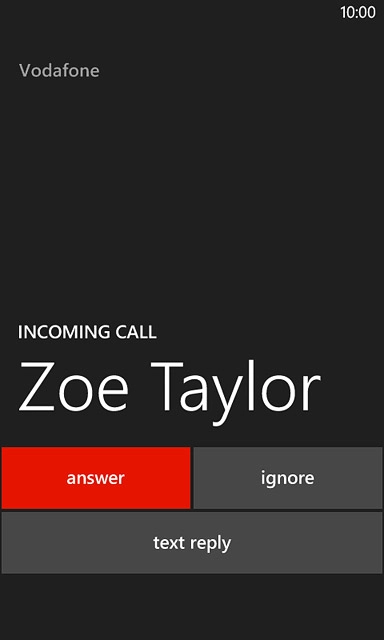 If the screen lock is turned on:Slide your finger up the display.Press ignore.