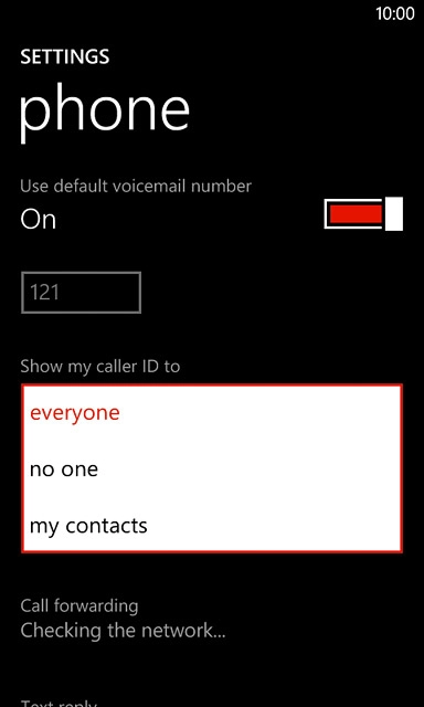 Press everyone, no one or my contacts.