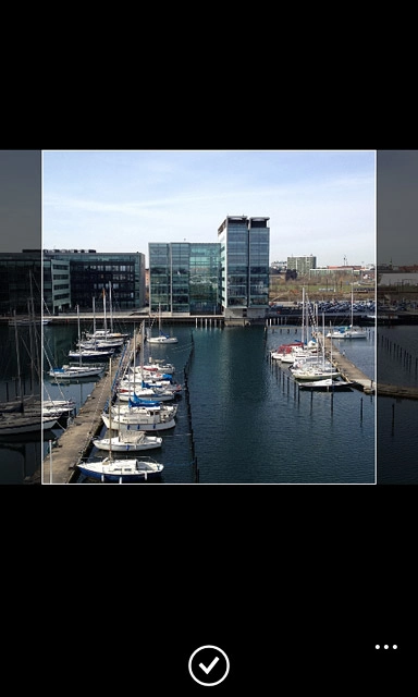 Drag the frame to the required position to select the required section.