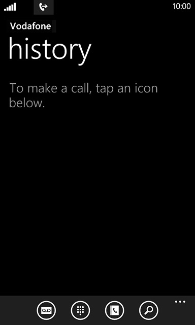 Press the voicemail icon.