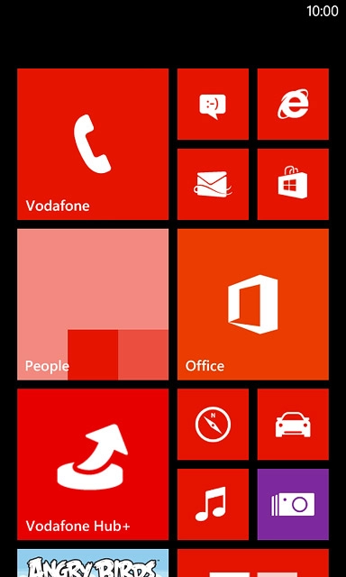 Press the message icon.