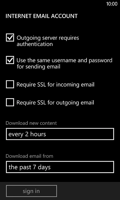 Press the field below 