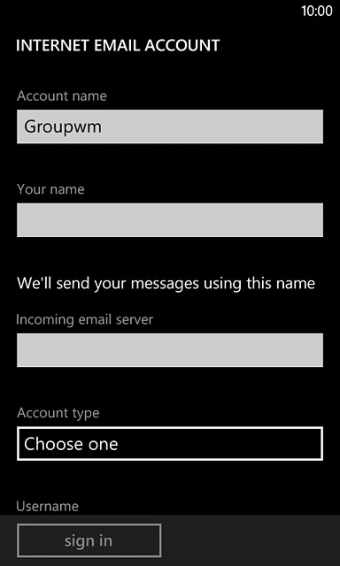 Press the field below 