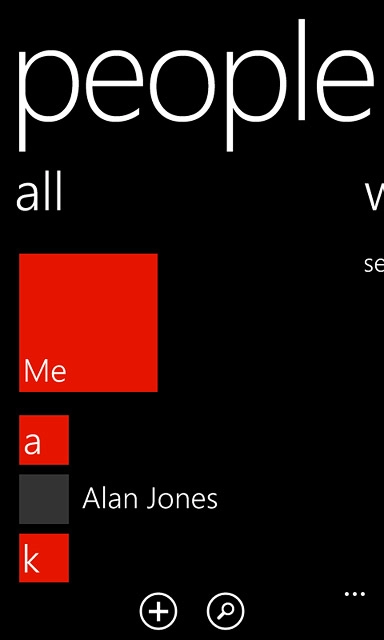Press the new contact icon.